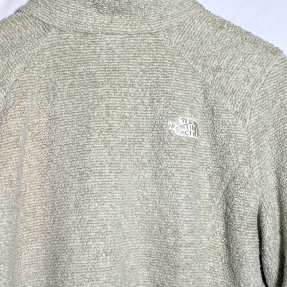 NORTH FACE Women’s Deep Pile Fleece Jacket Full Zip, Beige| Spring|Athleisure| L - Picture 4 of 10
